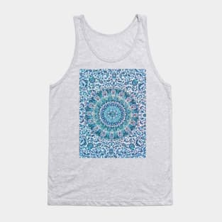 Flower Mandala, Persian Rug Design Tank Top